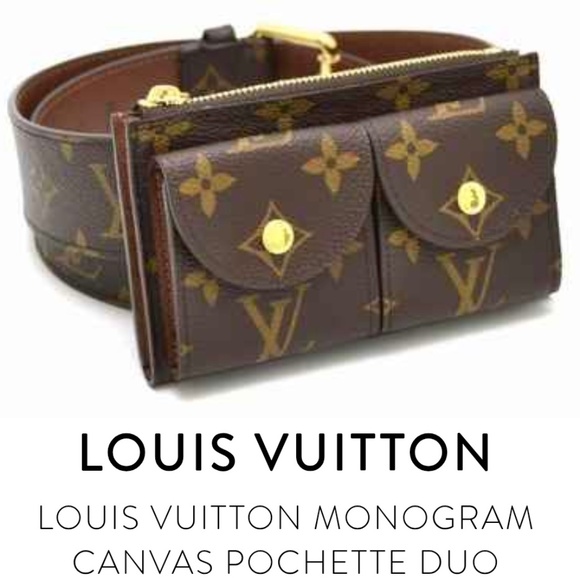 Louis Vuitton Monogram Pochette Duo Belt 90 / 36 - Picture 1 of 10
